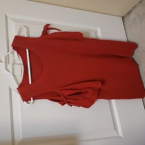 Short-sleeved red sweater from 89th and Madison Size Large